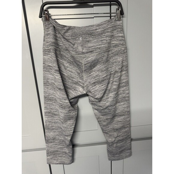 Lululemon Wunder Under Crop‎ Hi-Rise Space Dye Camo Seal Gray Coal size 8 NWT - Picture 4 of 11